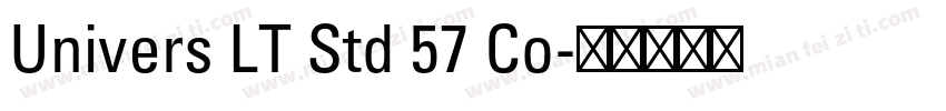 Univers LT Std 57 Co字体转换
